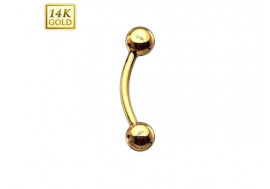 Piercing arcade or jaune 14K