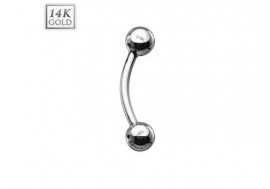 Piercing arcade or blanc 14K