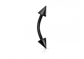 Piercing arcade spike anodisé noir