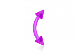 Piercing banane acrylique spike violet