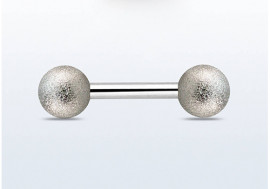 Piercing langue granité acier