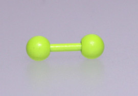 Piercing cartilage fluo vert