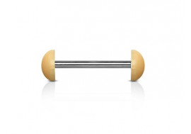 Piercing barbell ultra discret creme