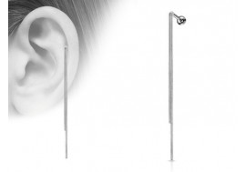 Piercing cartilage double chaine pendante