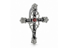 Piercing de nombril croix inversé