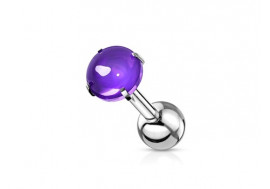 Piercing cartilage zircon violet