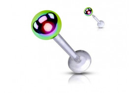 Piercing labret acrylique bille essence