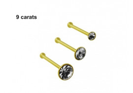 Piercing nez stud or 9 carats 1,5mm