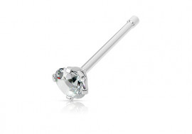 Piercing nez stud griffé blanc