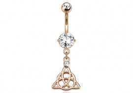 Piercing nombril celte