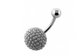 piercing nombril multi perle blanche