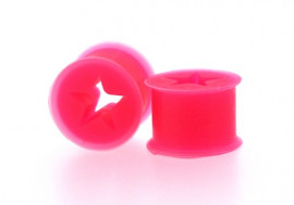 Piercing plug silicone etoile