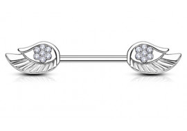 Piercing téton aile d'ange