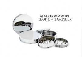 Paire plug boîte et grinder acier