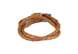 Bracelet tissé marron