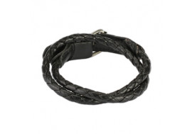 Bracelet tissé noir