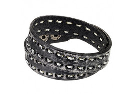 Double bracelet cuir