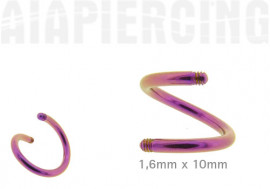spirale 1,6x10mm violette
