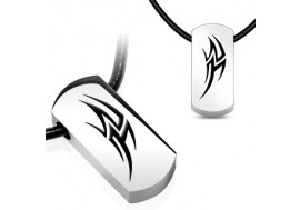 Pendentif acier chirurgical tribal 2