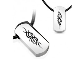 Pendentif acier chirurgical tribal 5