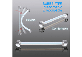 Barbell PTFE billes acrylique - 1,6 x 12mm