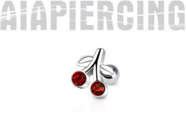 Piercing tragus et cartilage cerise