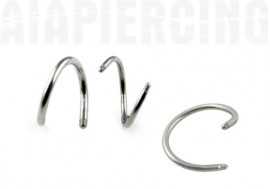 Piercing accessoire Spirale jonc 1.2mm