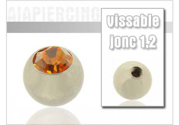 Bille cristal orange 1.2mm