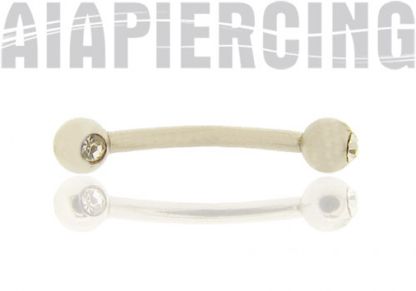 Piercing  pierres blanches