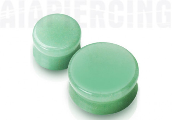Piercing Plug pierre jade verte