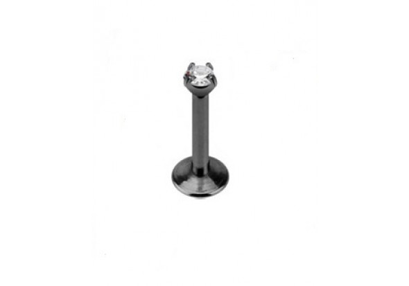 Piercing Labret interne noir