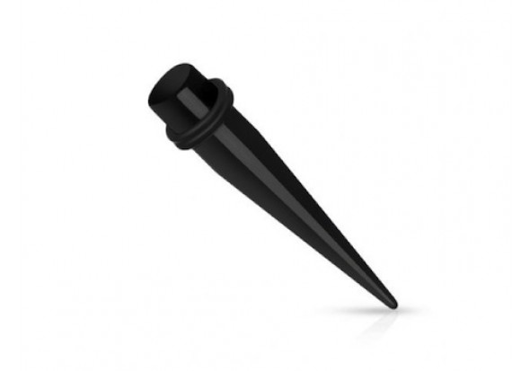 Piercing ecarteur acrylique spike noir