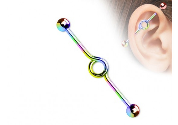 Piercing industriel boucle essence