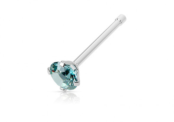 Piercing nez stud griffé turquoise