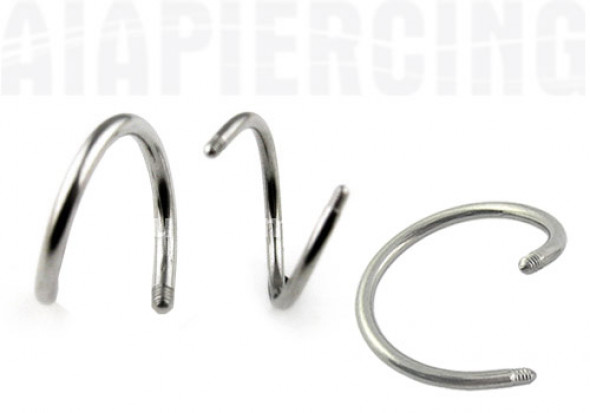 Piercing accessoire Spirale jonc 1.6mm